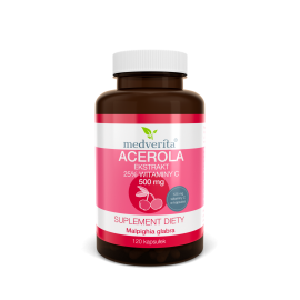 Medverita, Acerola ekstrakt 500 mg, 120 kapsułek