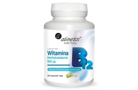 Witamina B12 (metylokobalamina) 100 kapsułek, Aliness