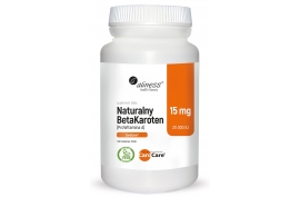 Betakaroten naturalny (prowitamina A) 100 tabletek, Aliness