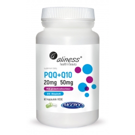 PQQ MGCPQQ® 20 mg + Q10 50 mg 60 kapsułek, Aliness