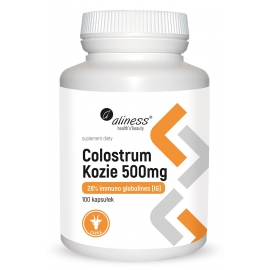 Colostrum Kozie IG 28% 500 mg 100 kapsułek, Aliness