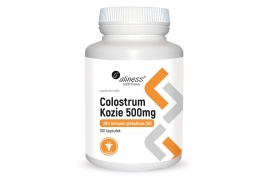 Colostrum Kozie IG 28% 500 mg 100 kapsułek, Aliness